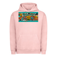 Pigment Salmon world's best mom sunflower license plate Urban Hoodie - Artiststas