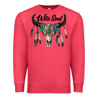 Cardinal wild soul boho skull Premium Sweatshirt - RanaPortraitStore