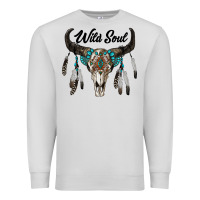 Dove Grey wild soul boho skull Premium Sweatshirt - RanaPortraitStore