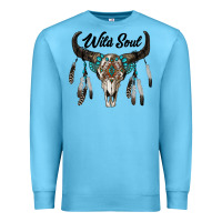 Ocean Blue wild soul boho skull Premium Sweatshirt - RanaPortraitStore