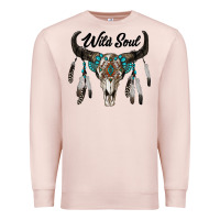 Pale Pink wild soul boho skull Premium Sweatshirt - RanaPortraitStore