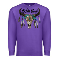 Purple wild soul boho skull Premium Sweatshirt - RanaPortraitStore