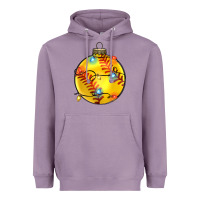 Lavender christmas softball Heavyweight Hoodie - Zillion Design Studio