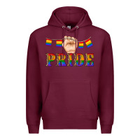 Burgundy pride lgbtq Premium Hoodie - Artiststas