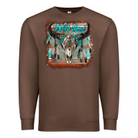 Chestnut wild soul boho skull with background Premium Sweatshirt - RanaPortraitStore