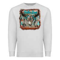 Dove Grey wild soul boho skull with background Premium Sweatshirt - RanaPortraitStore