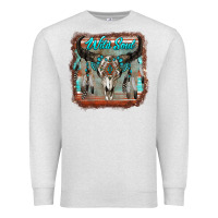 Oatmeal Heather wild soul boho skull with background Premium Sweatshirt - RanaPortraitStore