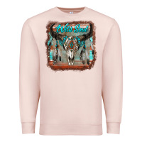Pale Pink wild soul boho skull with background Premium Sweatshirt - RanaPortraitStore