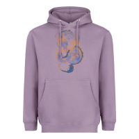 Lavender blue and orange dragon Heavyweight Hoodie - RanaPortraitStore
