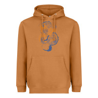 Meerkat blue and orange dragon Heavyweight Hoodie - RanaPortraitStore