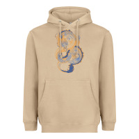 Mushroom blue and orange dragon Heavyweight Hoodie - RanaPortraitStore