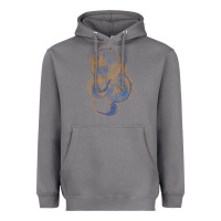Storm blue and orange dragon Heavyweight Hoodie - RanaPortraitStore