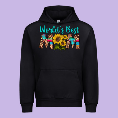 World's Best Mom Sunflower Urban Hoodie Designed By Artiststas