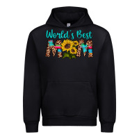 Black world's best mom sunflower Urban Hoodie - Artiststas