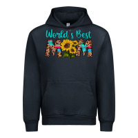 Navy world's best mom sunflower Urban Hoodie - Artiststas