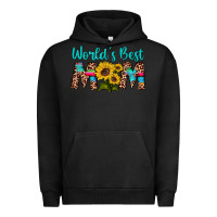 Pigment Black world's best mom sunflower Urban Hoodie - Artiststas