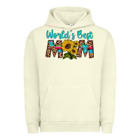 Pigment Pistachio world's best mom sunflower Urban Hoodie - Artiststas