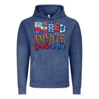 Vintage Denim Red white loaded tea Vintage Hoodie - AdoDesignShop