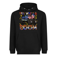 Red White And Boom Heavyweight Hoodie | Teevron