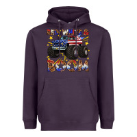 Plum red white and boom Heavyweight Hoodie - texasbilliewilder
