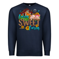 Navy farm sweet farm Premium Sweatshirt - Zillion Design Studio