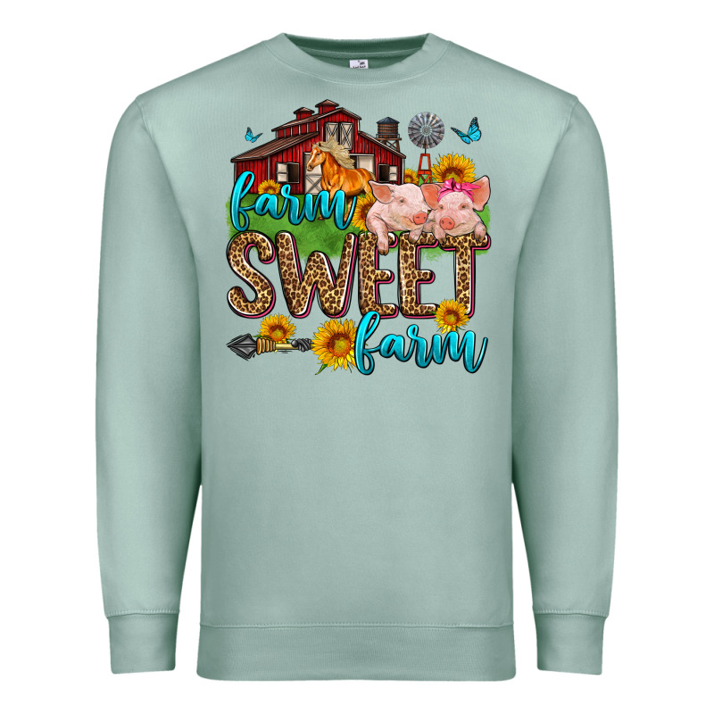 Farm Sweet Farm Premium Sweatshirt by Zillion Design Studio | Teevron