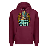 Burgundy wild west Premium Hoodie - JahusDesignShop