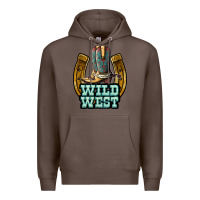 Coffee wild west Premium Hoodie - JahusDesignShop
