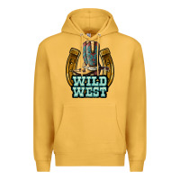Mustard wild west Premium Hoodie - JahusDesignShop