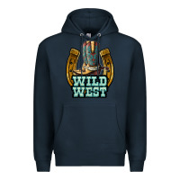 Navy wild west Premium Hoodie - JahusDesignShop