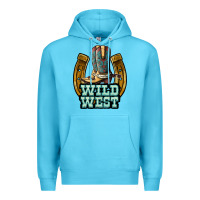 Ocean Blue wild west Premium Hoodie - JahusDesignShop