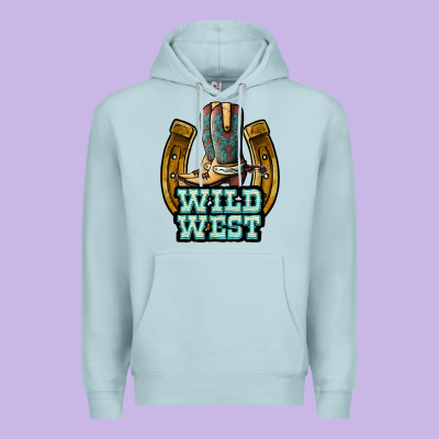 Wild West Premium Hoodie Designed By Jahusdesignshop