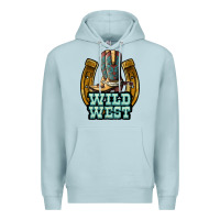 Blue Mist wild west Premium Hoodie - JahusDesignShop