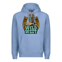 Colony Blue wild west Premium Hoodie - JahusDesignShop