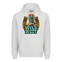 Dove Grey wild west Premium Hoodie - JahusDesignShop