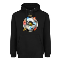 Black christmas  soccer Heavyweight Hoodie - Zillion Design Studio