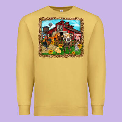 Farm Life Premium Sweatshirt Designed By Zillion Design Studio