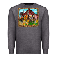 Charcoal Heather farm life Premium Sweatshirt - Zillion Design Studio