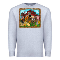 Heather Grey farm life Premium Sweatshirt - Zillion Design Studio