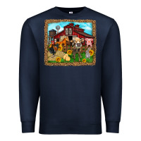 Navy farm life Premium Sweatshirt - Zillion Design Studio