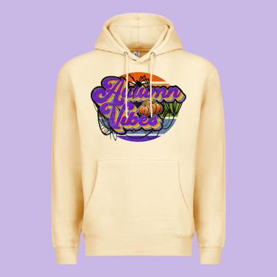 Autumn Vibes Premium Hoodie Designed By Jahusdesignshop