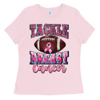 Bubblegum Pink tackle breast cancer Ladies Tee - BarkalooDesign