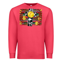 Cardinal softball cross serape leopard background Premium Sweatshirt - RanaPortraitStore