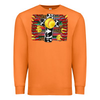 Carrot softball cross serape leopard background Premium Sweatshirt - RanaPortraitStore
