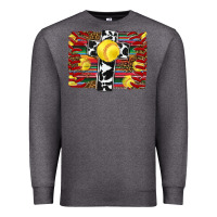 Charcoal Heather softball cross serape leopard background Premium Sweatshirt - RanaPortraitStore