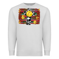 Dove Grey softball cross serape leopard background Premium Sweatshirt - RanaPortraitStore