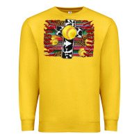 Lemon softball cross serape leopard background Premium Sweatshirt - RanaPortraitStore