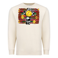 Sandshell softball cross serape leopard background Premium Sweatshirt - RanaPortraitStore