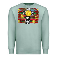 Seafoam softball cross serape leopard background Premium Sweatshirt - RanaPortraitStore