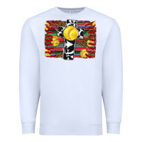 White softball cross serape leopard background Premium Sweatshirt - RanaPortraitStore